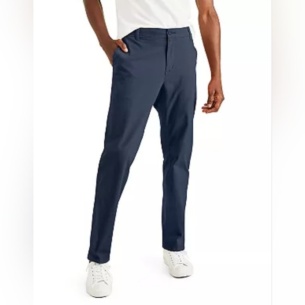 Dockers Straight Fit Ultimate Chinos - Mens Navy Color - Picture 5 of 5